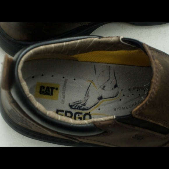 CAT CATERPILLAR Brown Leather Steel Toe ERGO main image 7